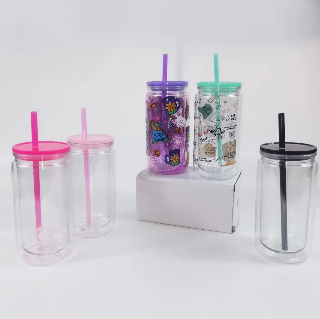 Make Your Own Glitter Cup 16oz PLASTIC - Read Description