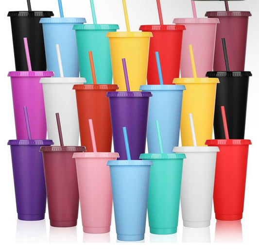 PLASTIC Blank Cup 24oz - Read Description