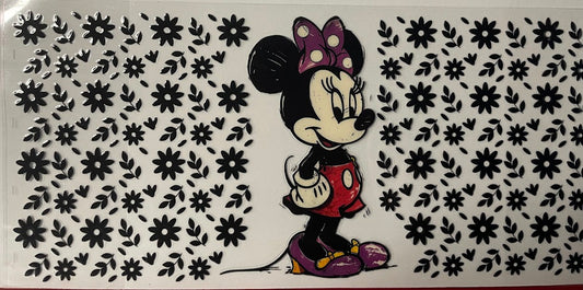 Minnie Black Flowers