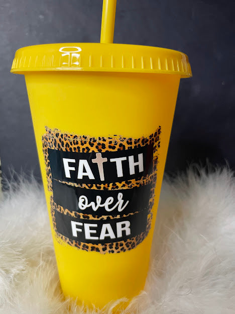 Yellow Cheetah "Faith Over Fear"